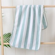 MTBLYS Bath Towel Set Coral Fleece Knitted Striped High Absorbent Soft Face Towel 35X75Cm Bathroom Gym Spa Use 1 Piece