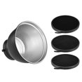 thumbnail image 1 of 7" Standard Reflector Diffuser Lamp Shade Dish with 10° 30° 50° Honeycomb Grid for Bowens Mount Studio Strobe Flash Light Speedlite, 1 of 7