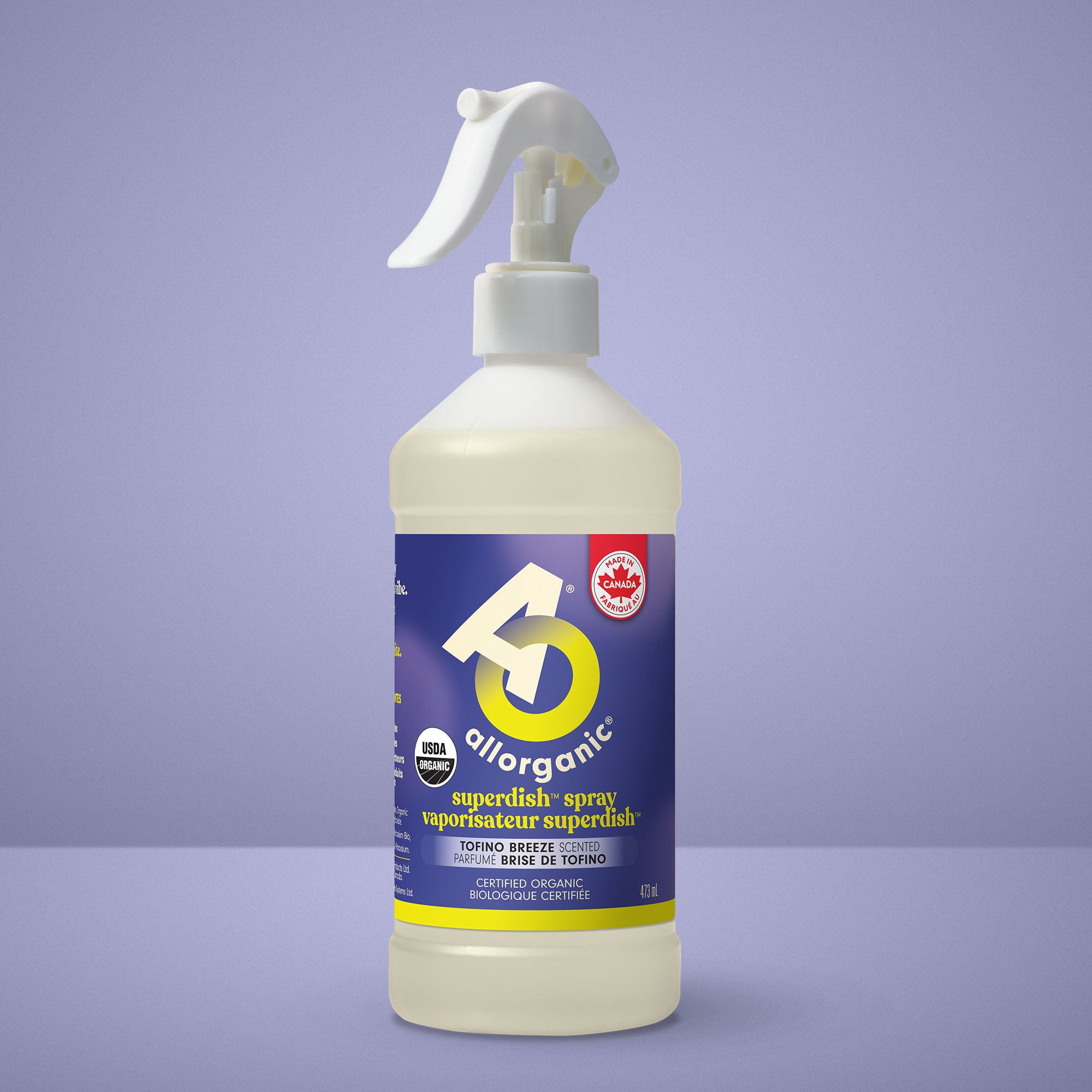 allorganic Superdish Spray Tofino Breeze Dish Soap Spray