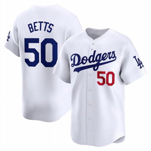 Youth Los Angeles Dodgers Mookie Betts Jersey 50# Baseball Jersey Player Name Sport Shirt_WE