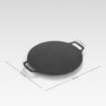 thumbnail image 2 of 35cm Thick Cast Iron Frying Pan Flat Pancake Griddle Non-Stick Bbq Grill Induction Cooker Open Flame Cooking Pot, 2 of 10
