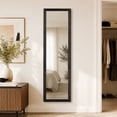 thumbnail image 5 of 13.5×49.5 Inch Over The Door Mirror Black, 5 of 5