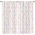 thumbnail image 1 of Colorful Medieval Geometry Blackout Curtains 2 Panel Set, Bohemian Rainbow Lines Noise Reducing Drapes & Curtains, Washable Protecting Privacy Window Shades for Bedroom Office Cafe-W84xL84in, 1 of 5