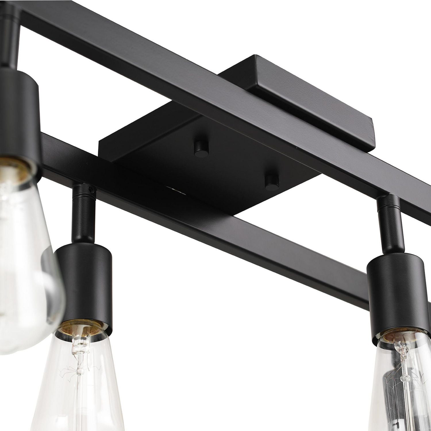 Globe Electric Weston 6-Light Track Lighting, Matte Black