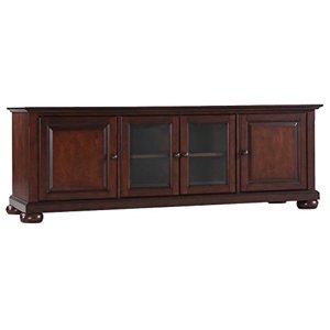 Crosley Furniture Alexandria 60-inch Low-Profile TV Stand, Vintage Mahogany