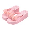 thumbnail image 1 of XZNGL Womens Summer Shoes Bow Flip Flops Platform High Heel Slippers, 1 of 9