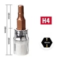 thumbnail image 3 of 3Pcs Hex Head Screwdriver Bit 1/4 Inch Drive Socket Hand Tools H3 H4 H5 H6 H7 H8, 3 of 9