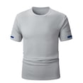 thumbnail image 2 of Mens Gym T-Shirts Summer Athletic Quick Drying Workout Top Compression Fit Short Sleeve Crew Neck Running Basketball Shirt, 2 of 4