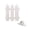 B, variant on White Plastic Garden Fence with Stakes, Decorative Border Fencing for Lawns Flower Bed Vegetable Garden Outdoor Edging