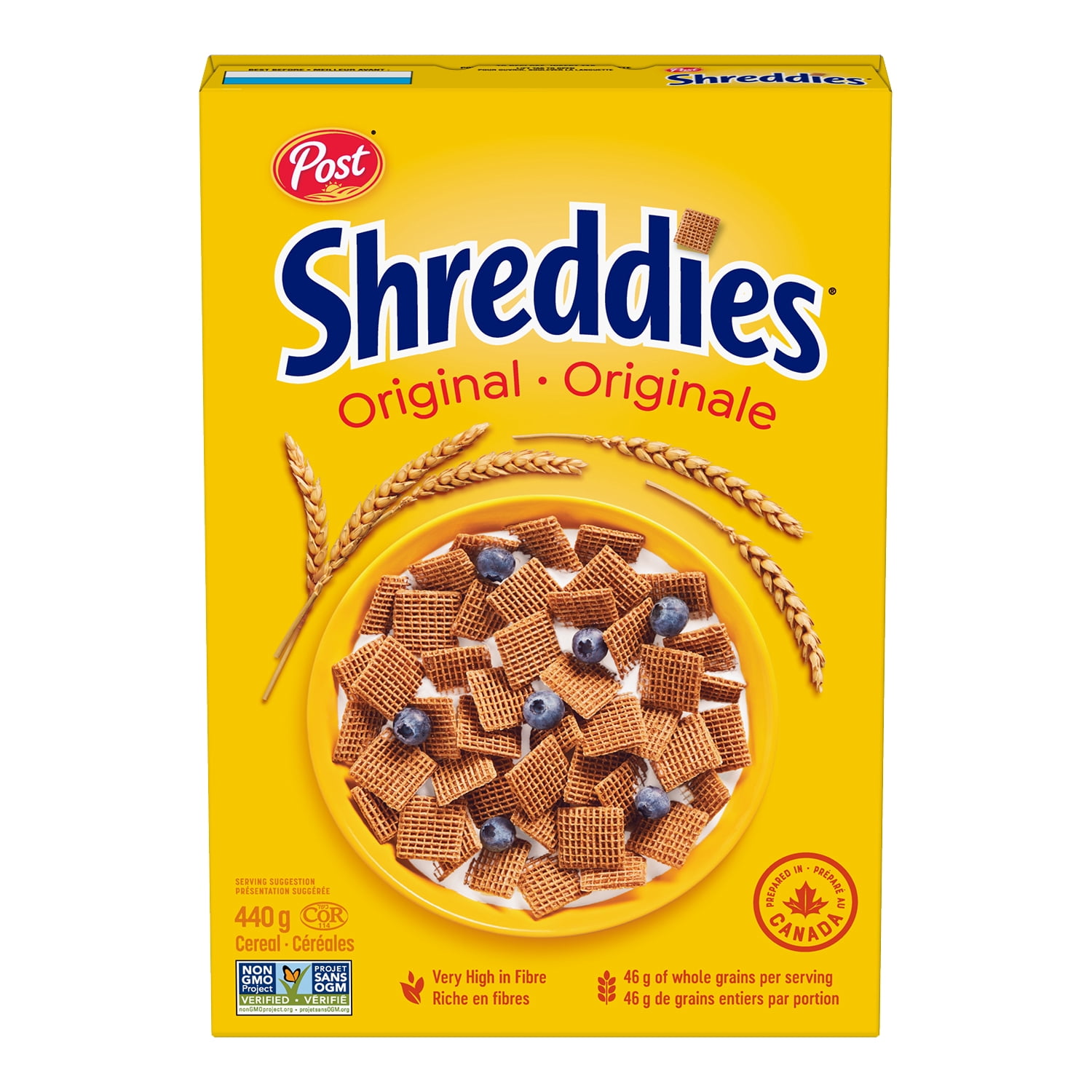 Post Shreddies Original Cereal, Retail Size, 440 g