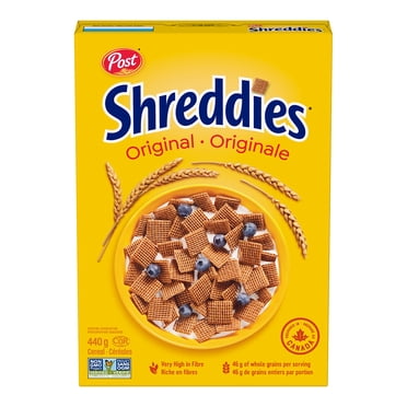 Céréales Shreddies Originale de Post, format de vente au détail, 440&nbsp;g