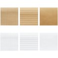 thumbnail image 5 of FRCOLOR Tapis Adhésif 7 Pcs Simple Papier Kraft Ligne Horizontale Note Carrée Créative Notes Adhésives pour Étudiants (7 Pcs/ensemble, Cuir de Vache-Viande), 2.95"X2.95"X0.43 Pouces, 5 of 5