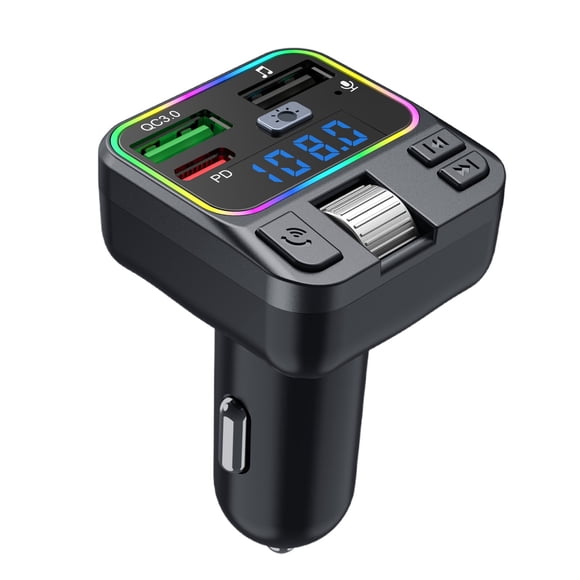 Car MP3 Car Charging FM with USB Port and Handsfree Calling Universal Car Audio Accessory for In-Car Entertainment and Quick USB Music Playback