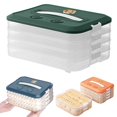 thumbnail image 1 of Storage Containers Plastic Cookie Containers Stackable Cookie Dumpling Storage Box Containers with Lids Airtight Leftover Storage Food Storage Meal Prep Food Containers Freezer Storage Lunch Storage, 1 of 7