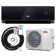 Costway Climatiseur et chauffage mini-split 12000 BTU avec pompe à chaleur noir