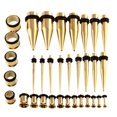 thumbnail image 1 of 36 Pieces Stainless Steel Ear Taper Stretching Gauge Tunnel ., 1 of 6