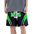 thumbnail image 1 of Moggemol Kids Boys Color Block Letter Printed Boxer Shorts Drawstring Elastic Waistband Boxer Trunk Green 6, 1 of 5