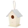thumbnail image 3 of Ymiko Wooden Bird House Hanging Breeding Nesting Cage Box For Outdoor Garden Decora GS, 3 of 8