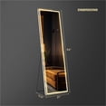 thumbnail image 2 of EDX Rectangle 63"x 20" LED Full Body Mirror, 3 Color Lighting, Free Standing Wall-Mounted for Home, 2 of 7