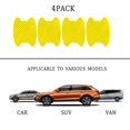 thumbnail image 3 of 4PCS Car Door Handle Sticker, Carbon Fiber Anti-Scratches Car Door Cup Protector, Non-Marking Auto Door Handle Protective Film, Universal for Most Car Handles,Yellow90mm-100mm, 3 of 5
