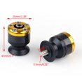 thumbnail image 1 of Universal Motorcycle CNC Carbon Fiber 6mm Swingarm Sliders Spools Gold, 1 of 1