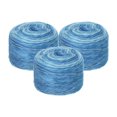 thumbnail image 1 of Unique Bargains Gradient Cake Cotton Acrylic Wool Mixed Blue Yarn, 300g, 3 Pack, 1 of 8