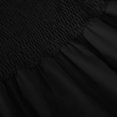 thumbnail image 4 of cfhntfmh Robes pour Femmes Mode Col Carré Robe Midi Smockée Décontractée Ample Manches Longues Ruffle Ourlet Robe Cocktail, 4 of 7