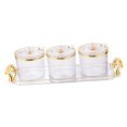thumbnail image 4 of 3 Pieces Stylish Simple Condiment Canisters Pots Set with Spoon Lid and Base Clear, 4 of 8