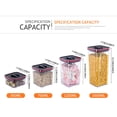 thumbnail image 2 of Dry Food Container TASTAN Modular Pantry Canister - Clear Square Dry Food Container with Airtight Seal | Flour/Sugar/Coffee Organizer for Neat Kitchens | Stackable Design, Airtight Canister, C, 2 of 5