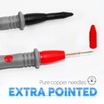 thumbnail image 3 of PinesC 1000V 20A Multimeter Leads, Multimeter probes, Volt Meter Leads, Test Lead Kit Red, 3 of 5