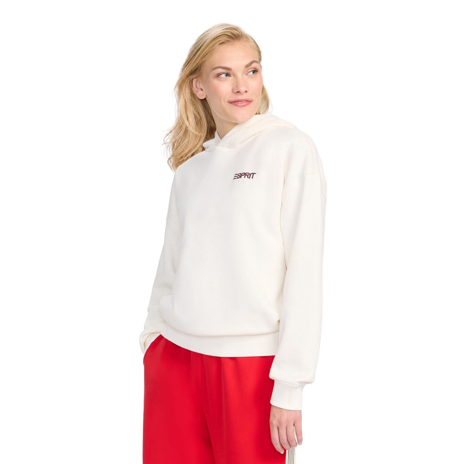 Esprit Chandail à Capuchon Surdimensionné avec Logo pour Femmes
