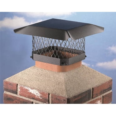 HY-C SC Chimney Cap, 9 X 9 in, Stainless Steel, Black Powder Coated