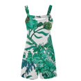 thumbnail image 5 of Pisexur Combinaison Décontractée pour Femmes Plus Size Summer Floral Sans Manches Ample Réglable Spaghetti Sangle Short Extensible d'Une Seule Pièce avec Poches S-3XL, 5 of 5