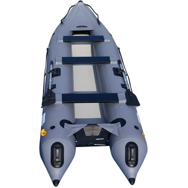 BRIS 14.1ft Inflatable Boat Inflatable Kayak 3 Person Kayak Canoe Fishing Inflatable poonton Boat