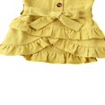 thumbnail image 5 of Summer Toddler Kid Baby Girl Short Sleeve Button Dress Party Ruffle Dress, 5 of 5