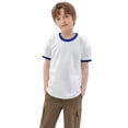 thumbnail image 1 of WEIYLL T-Shirts pour Garçons Patchwork Coloré Manches Courtes Col Rond Vêtements pour Enfants de 2-3 Ans, 1 of 9