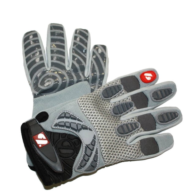 FRG-02 Gants de football Ajustés pour Récepteurs, RE, DB, RB, Gris, 2TG