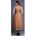 thumbnail image 4 of Bimba Robe Anarkali Fleurie Pêche Pâle pour Femmes, Kurti Imprimée Ethnique Indienne, Longue Kurta, Robe de Soirée, XX-Grand, 4 of 6