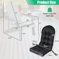 thumbnail image 3 of Costway Chaise Adirondack Hanches Chaise Adirondack avec Porte-Gobelet et Coussin Blanc, 3 of 8