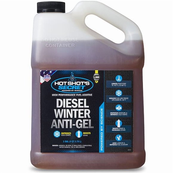 Hot Shot s Lubrification Secrète Spécialités Carburant Antigel P403301G Pichet de 1 Gallon; Simple