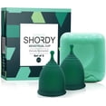 thumbnail image 1 of SHORDY Ensemble de 2 Coupes Menstruelles Réutilisables en Silicone avec Boîte, 1 of 3