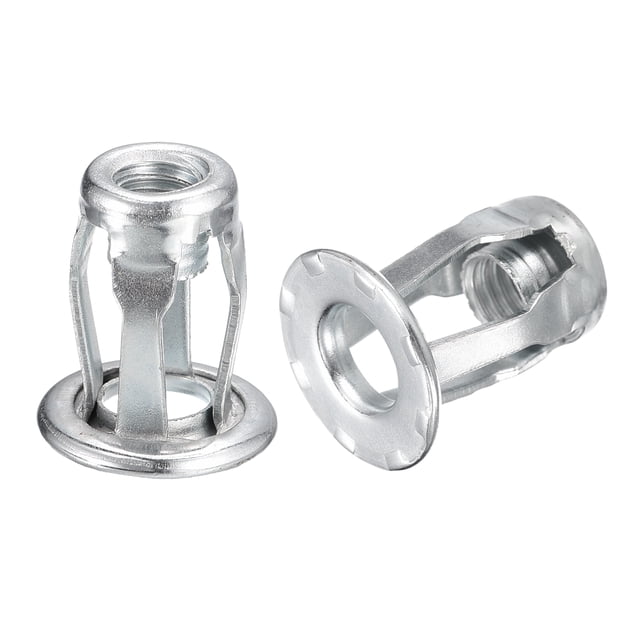 Unique Bargains Écrous de Vérin M6, Lot de 10 Écrous Filetés pour Rivets en Acier Inoxydable 304, Longueur de 18,6 mm