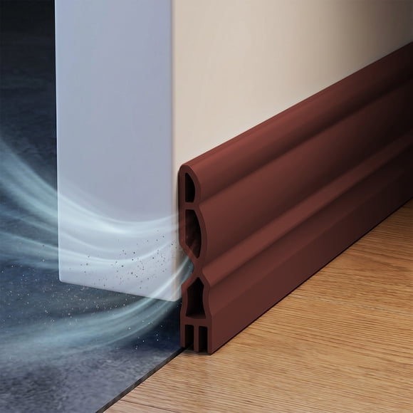 EGNMCR Home Decor, Room Decor Under Door Draft Stopper Weather Stripping Door Sweep Gaps Filler Noise Blocker Wind Blocker Air Draft Guard Bottom Gaps Filler For Bedroom AC Rubber sealing strip