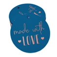thumbnail image 1 of Inkdotpot Rose Gold Foil Paper Hang Tags Made With Love Text Favor Tags 50 Pieces, 1 of 6