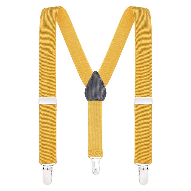 Buyless Fashion Adjustable Suspenders for Kids Toddlers Baby Elastic Solid Color 1 Inch - Y Back Design