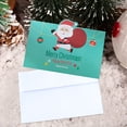 thumbnail image 2 of Christmas Cards with Envelopes Christmas Greeting Cards with Envelopes and Stickers 10 Pack Glitter Christmas Cards with Envelopes Christmas Greeting Cards Father Christmas Snowman, 2 of 6