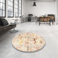 thumbnail image 3 of Ahgly Company Indoor Rectangle Traditional Peach Beige Persian Area Rugs, 6' x 9', 3 of 6