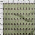 thumbnail image 2 of oneOone Silk Tabby Olive Green Fabric Tree & Geometric Block Fabric For Sewing Printed Craft Fabric By The Yard 42 Inch Wide, 2 of 4