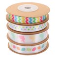 thumbnail image 1 of 4 Rouleaux de Rubans de Pâques DIY pour Emballage Cadeau Rubans pour Fleurs DIY, 1 of 8