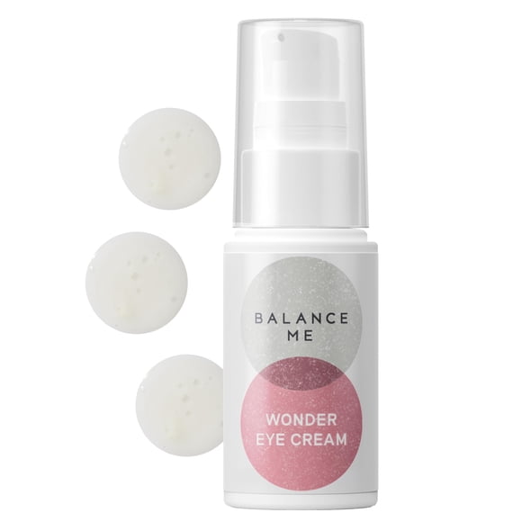 Balance Me Crème pour les Yeux Wonder 0,5 fl oz, Crème Réductrice de Cernes pour Tous les Types de Peau, Hydratante et Raffermissante, Anti-âge, Illumine et Lisse sous les Yeux